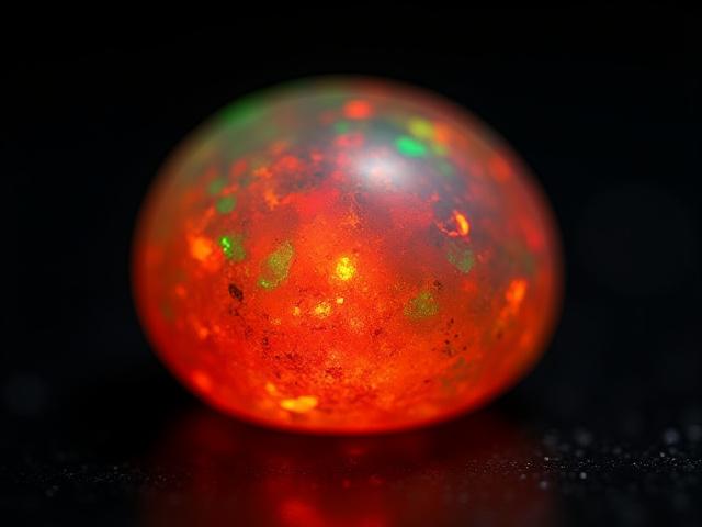 Ópalo de Fuego de Jalisco, mostrando iridiscencia